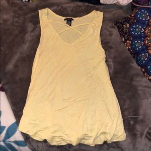 yellow tank top